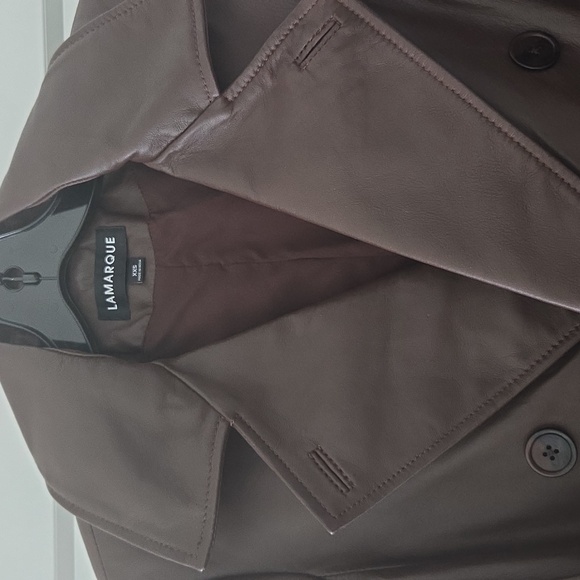 Lamarque ERMA Leather Trench Coat - Picture 3 of 4